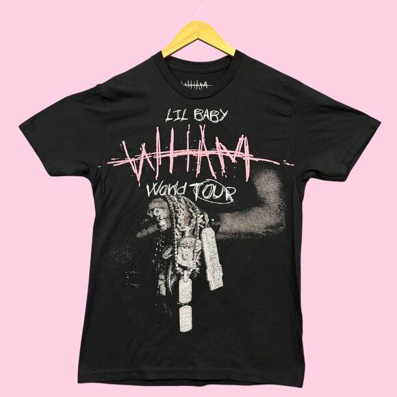 Lil Baby Wham Album World Tour Hip-Hop Tee M - Picture 1 of 4